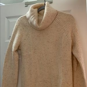 JCrew cream turtleneck sweater